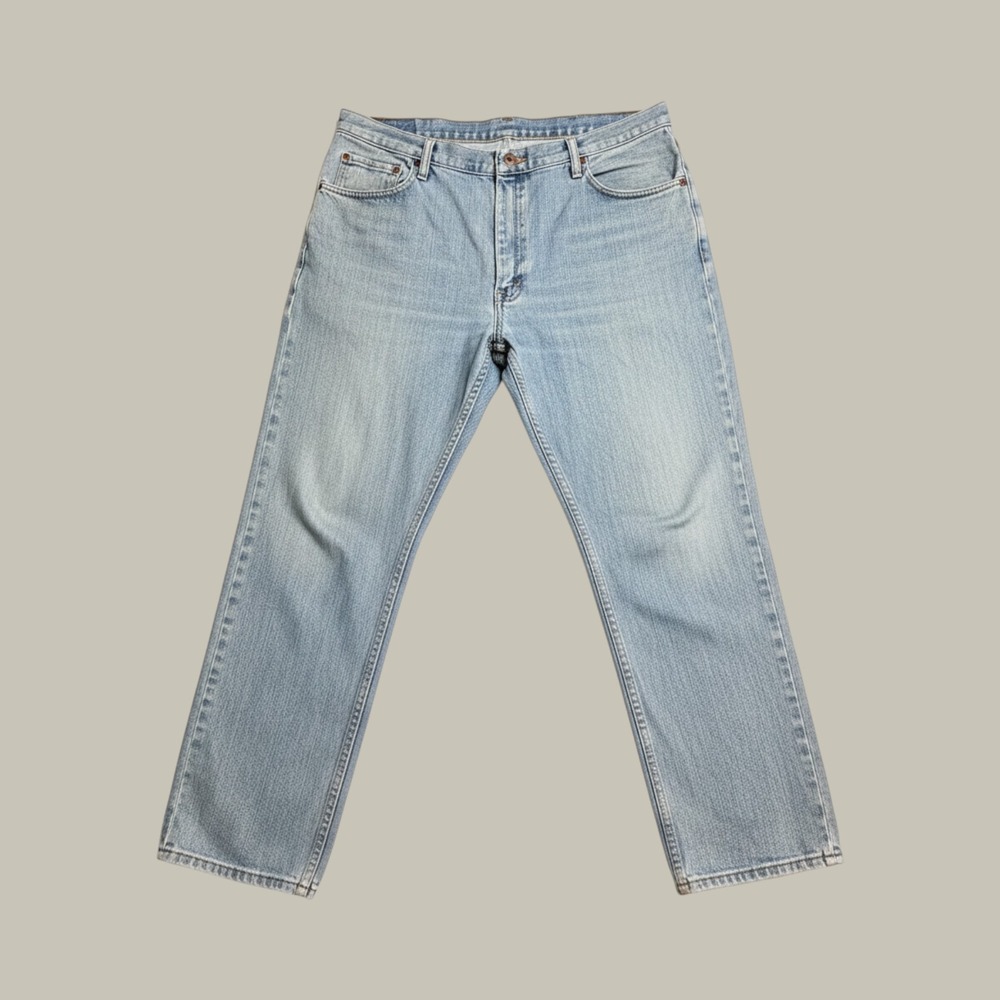 Wrangler Jeans Mens 38x30 (36x30) Relaxed Fit 9WRLAVS Light Wash Blue Denim